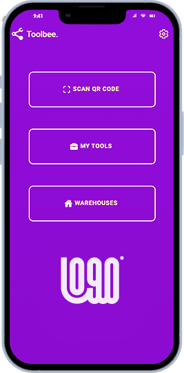 Toolbee iPhone Mockup Purple
